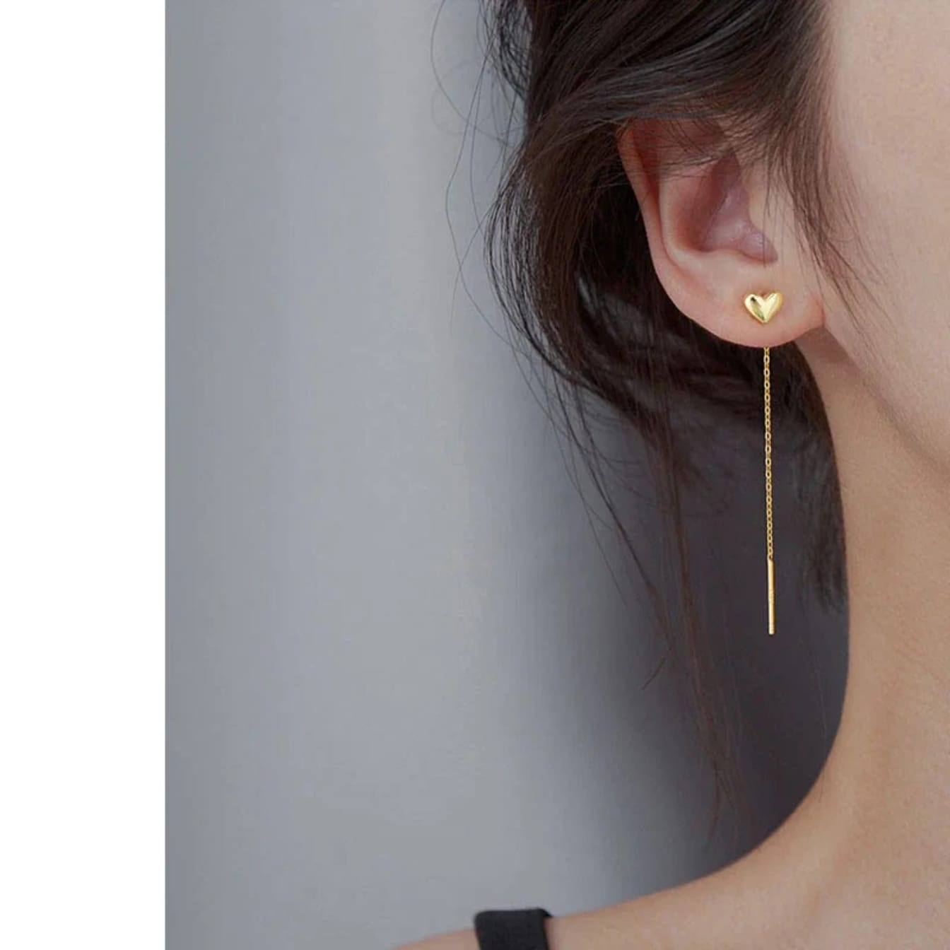 Heart Chain Earrings