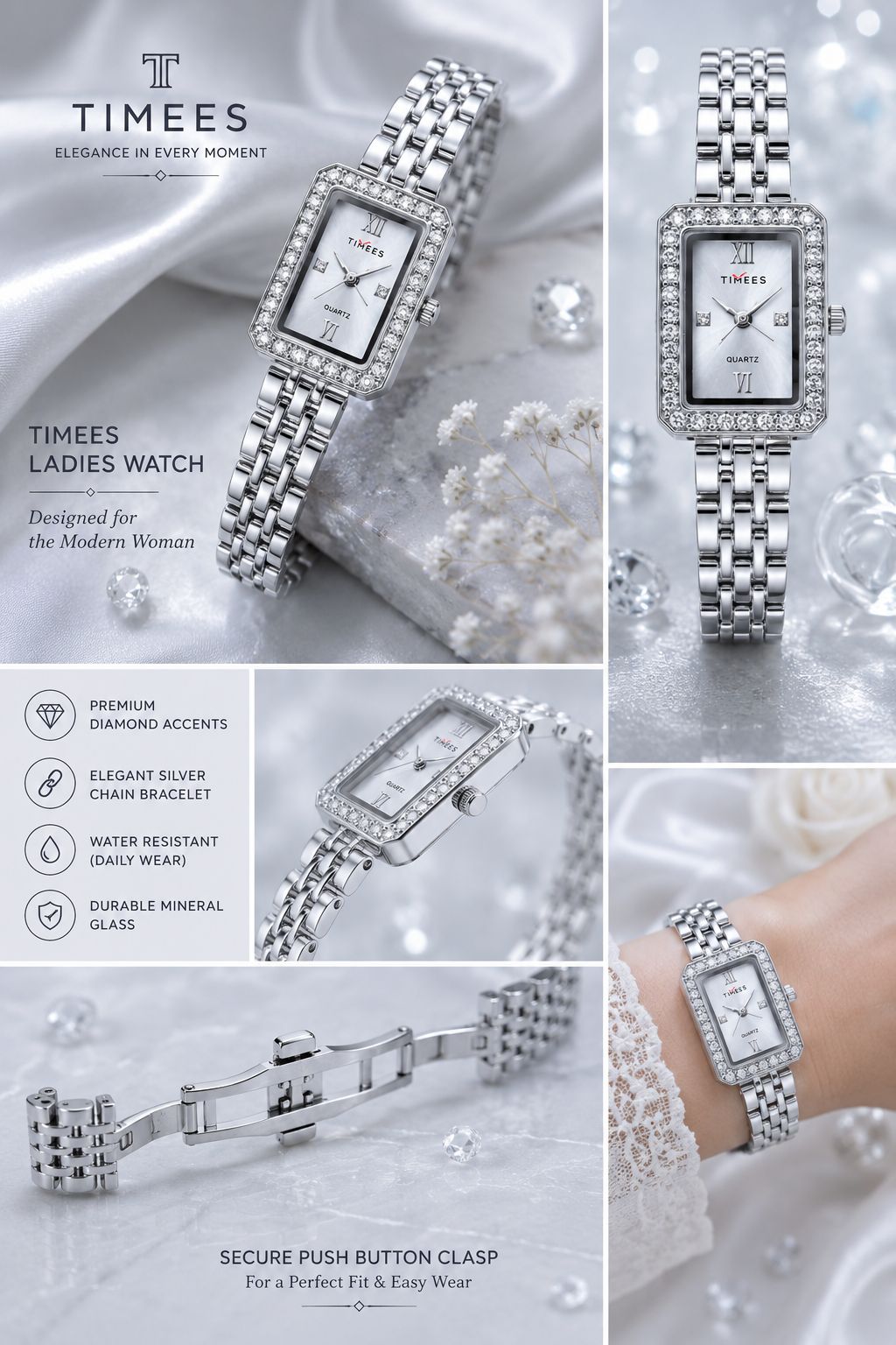 Original TIMEES Collection Butterfly Lock Watch