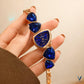 3D Crystal Stones Bracelet Style Watch for Women