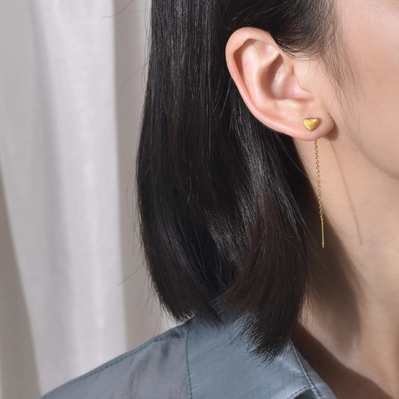 Heart Chain Earrings