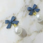 Korean Style Bow Pearl Earrings