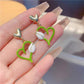Korean Style Bow Pearl Earrings