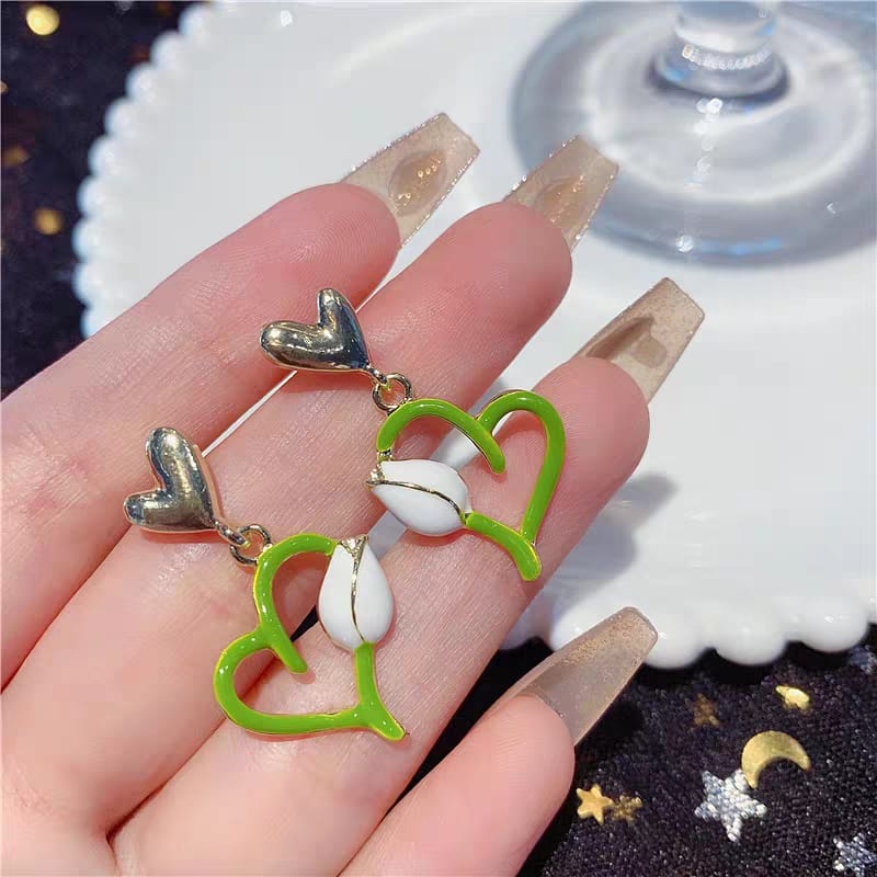 Korean Style Bow Pearl Earrings