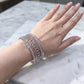 New Fancy Silver & Golden Steel Bangle Set