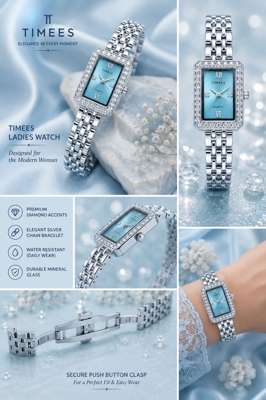 Original TIMEES Collection Butterfly Lock Watch